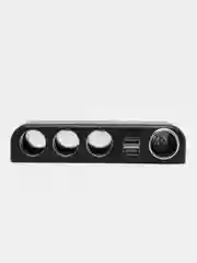 Разветвитель в прикуриватель Olesson 1525, 4 гнезда + 2 USB разъема, шнур