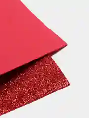 Красный фоамиран глиттерный, 20*30 см
