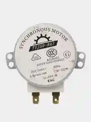 Двигатель вращения тарелки, поддона СВЧ 220V, 4W, 4rpm, шток 8/13мм, шток пластик, 49TYZ