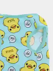 Голубой майка для собак и кошек, с принтом Утка