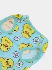 Голубой майка для собак и кошек, с принтом Утка