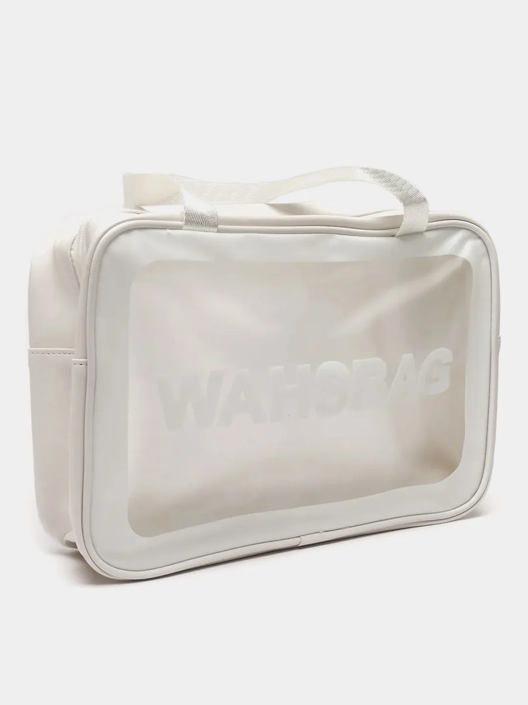 Белый косметичка, сумка органайзер для посещения бассейна Wahsbag