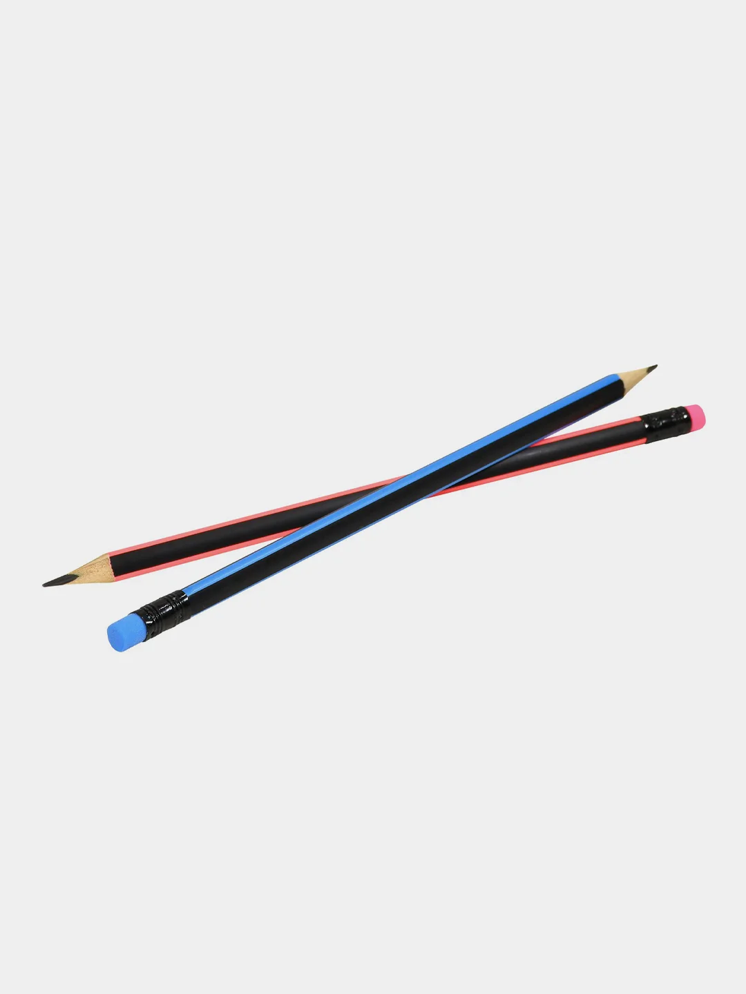 Карандаш чернографитный INFORMAT NEON НВ, с ластиком, 48шт