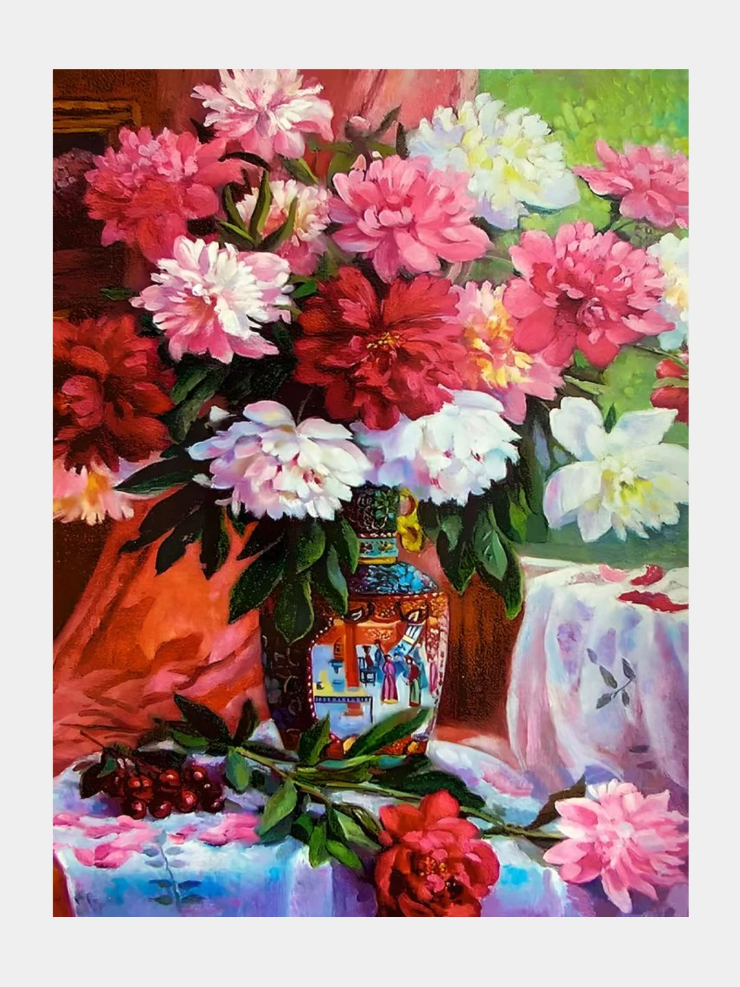 Рыжий алмазная мозаика на подрамнике 40*50, полная выкладка