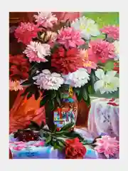 Рыжий алмазная мозаика на подрамнике 40*50, полная выкладка