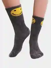 Угольный женские зимние носки