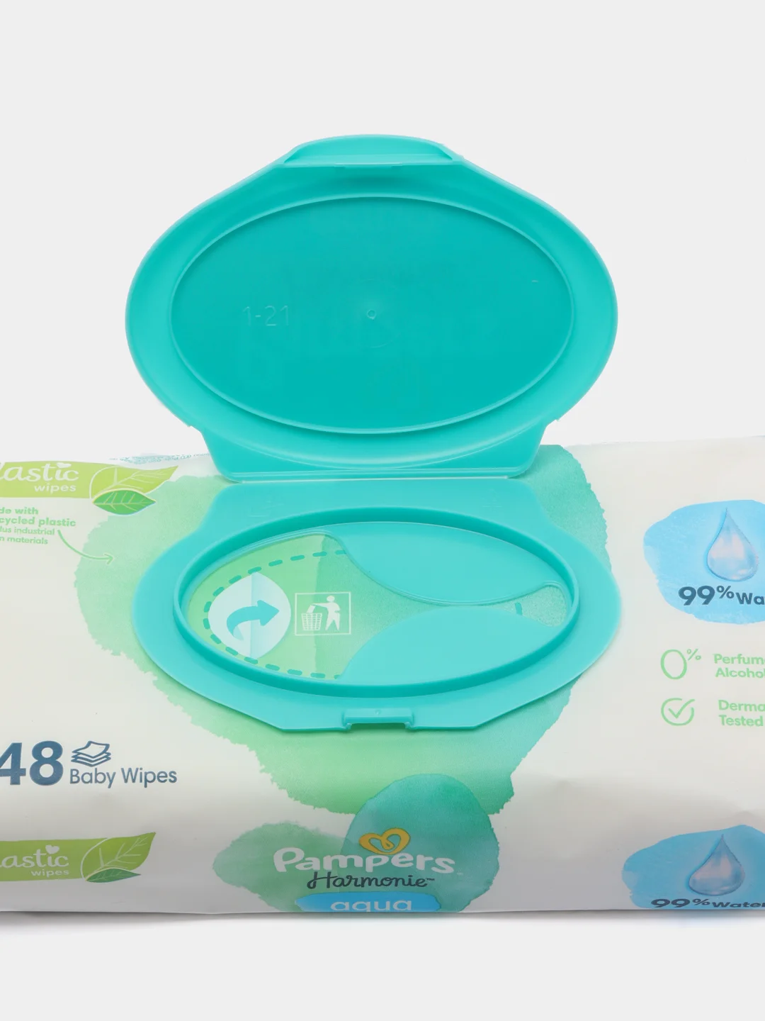 Детские влажные салфетки Pampers Harmonie Aqua, 48 штук