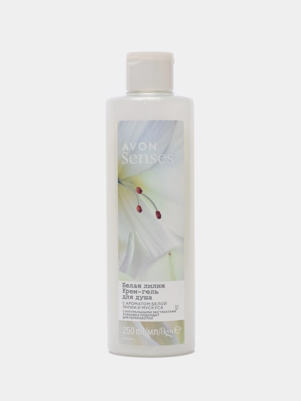 Крем-гель для душа "Белая лилия", 250 мл, Avon Senses