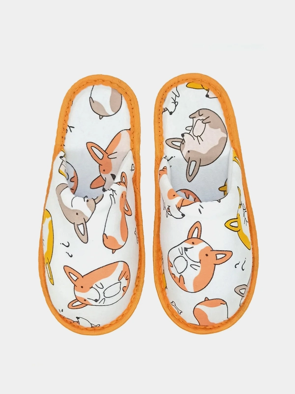 Тапочки домашние мужские, корги