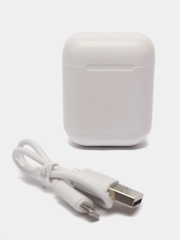 Беспроводные блютуз наушники Bluetooth i12-TWS Белый earpods