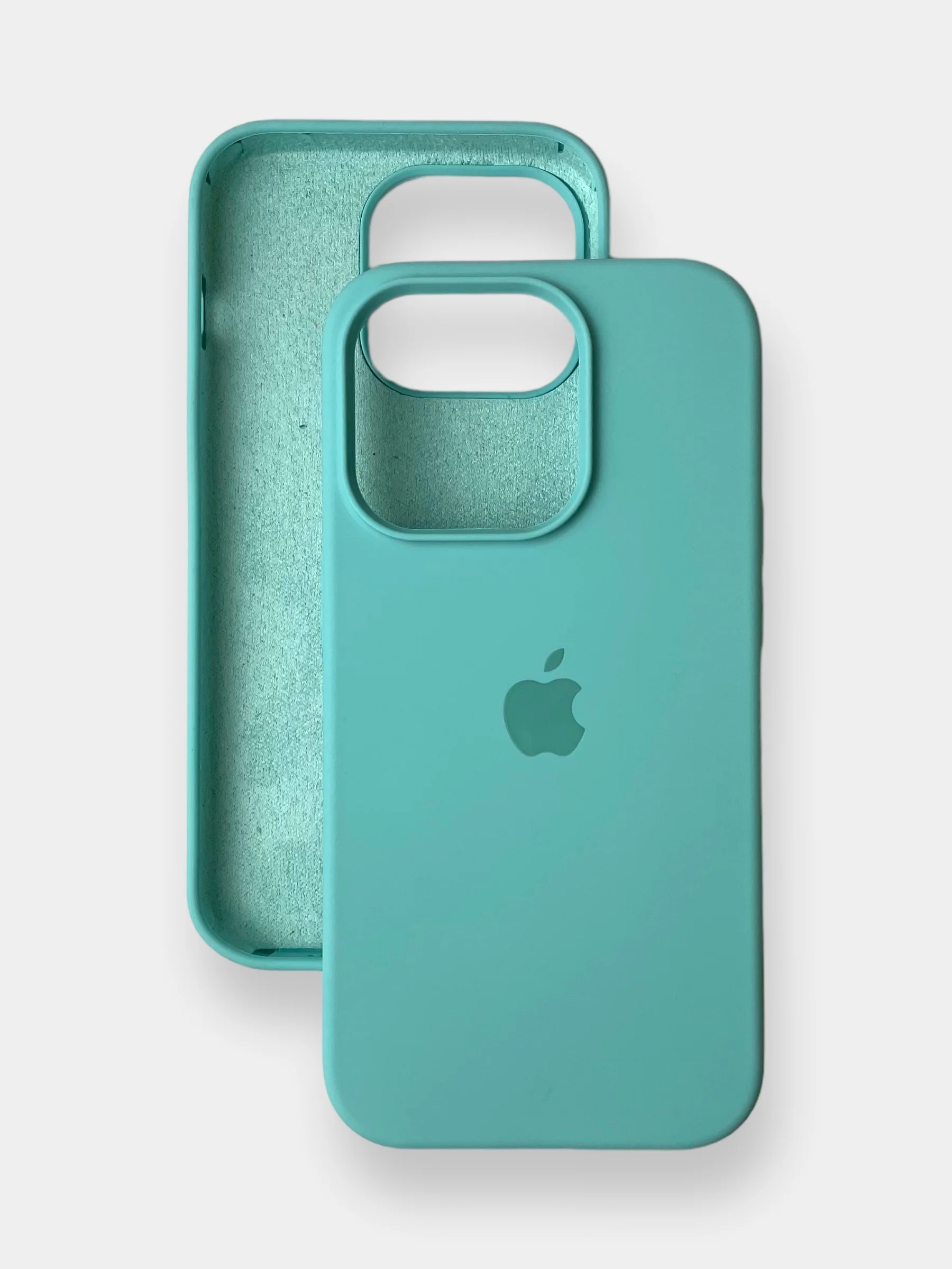 Бирюзовый чехол iPhone, Айфон 11, 13, 14, 15, Про Макс, Pro Max, силиконовый Silicone Case