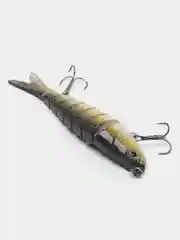 Угольный воблер 8 секционный, сегментный, 3D (13,5 см, 25 г)
