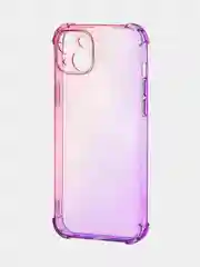 Прозрачный чехол + стекло для iPhone 15 противоударный силиконовый ROSCO прозрачный, усиленные углы