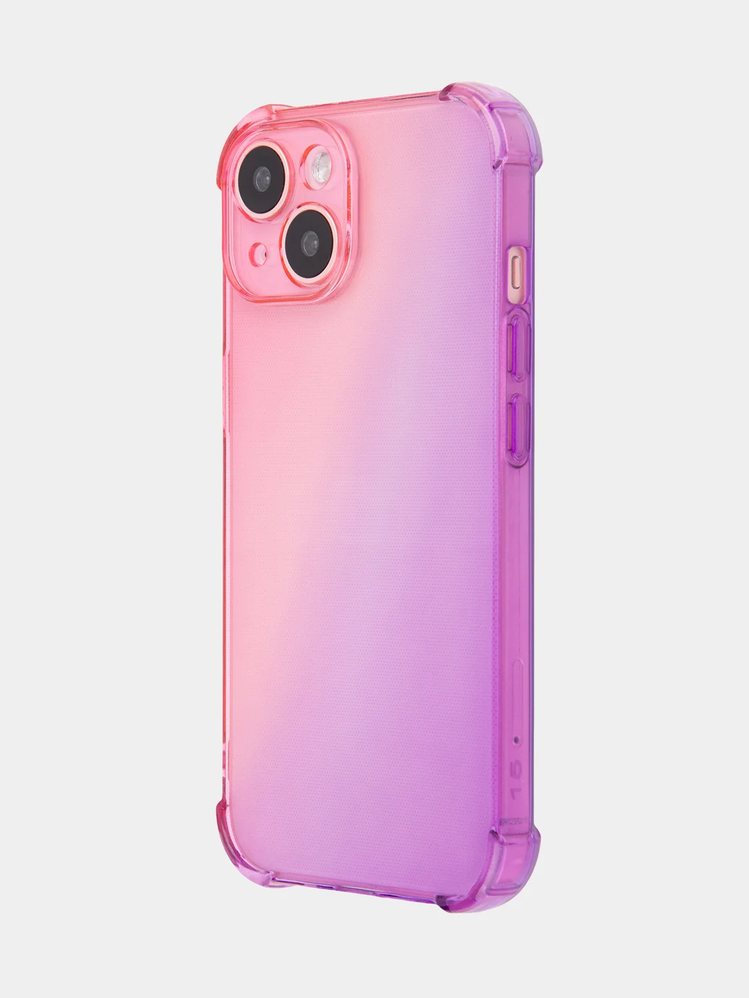 Прозрачный чехол + стекло для iPhone 15 противоударный силиконовый ROSCO прозрачный, усиленные углы