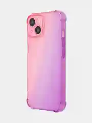 Прозрачный чехол + стекло для iPhone 15 противоударный силиконовый ROSCO прозрачный, усиленные углы