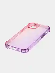 Прозрачный чехол + стекло для iPhone 15 противоударный силиконовый ROSCO прозрачный, усиленные углы