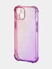 Прозрачный чехол+стекло для Apple iPhone 15 Plus противоударный силиконовый ROSCO с усиленными углами