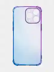 Розовый чехол + стекло для iPhone 15 Pro Max противоударный силиконовый ROSCO прозрачный с углами
