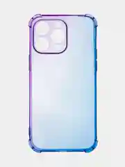 Розовый чехол + стекло для iPhone 15 Pro Max противоударный силиконовый ROSCO прозрачный с углами