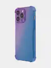 Розовый чехол + стекло для iPhone 15 Pro Max противоударный силиконовый ROSCO прозрачный с углами
