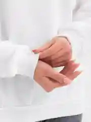 Бежевый свитшот женский, утепленный