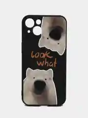Угольный чехол для iPhone 11 12 13 14 15 Pro Max Plus mini 7 8 XR X XS Max с принтом коты айфон
