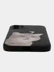 Черный чехол для iPhone 11, 12, 13, 14, с принтом, с защитой камеры