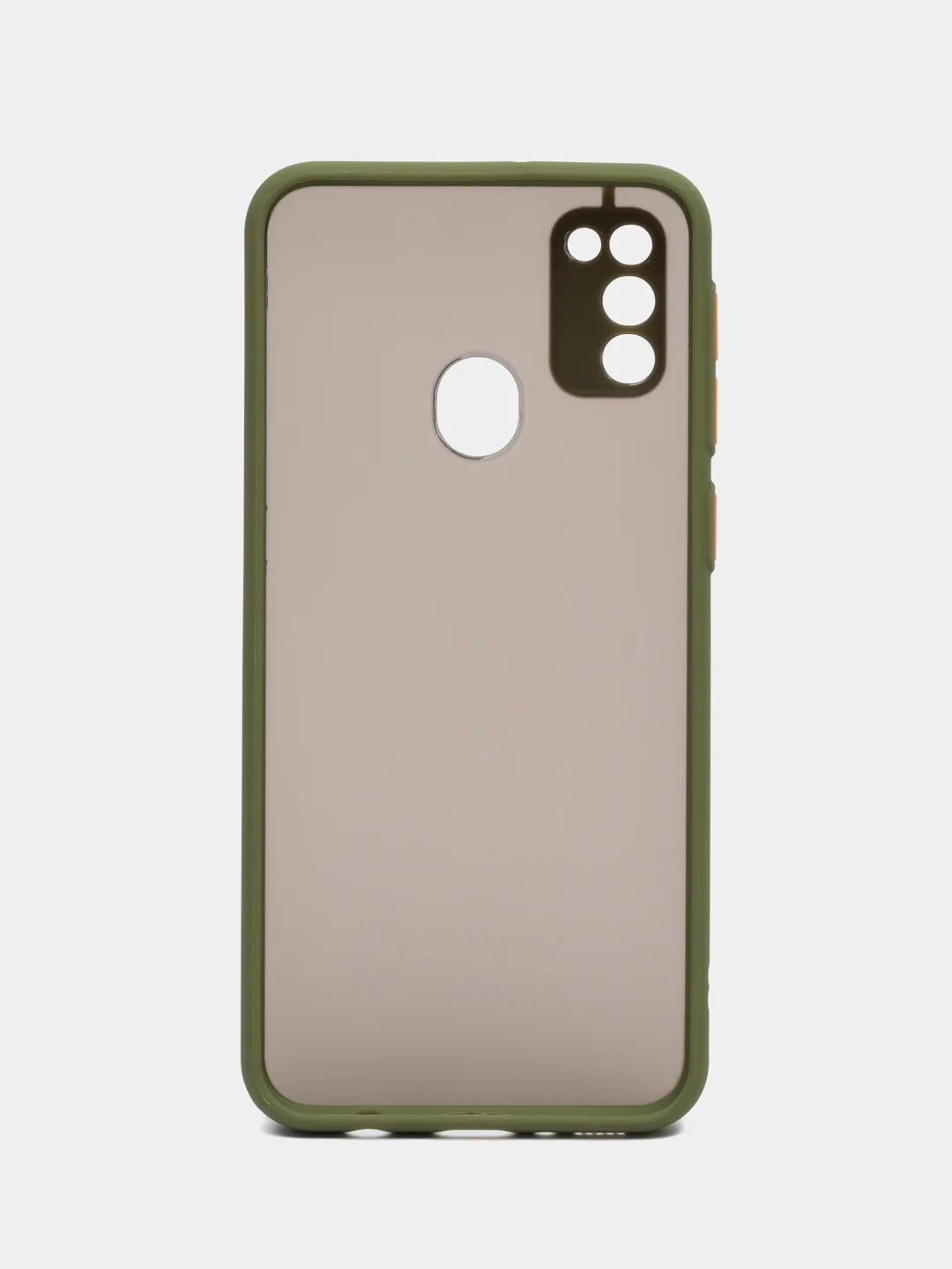 Зеленый samsung Galaxy M21 / M30s, Галакси М21, М30с чехол матовый силиконовый с цветными кнопками