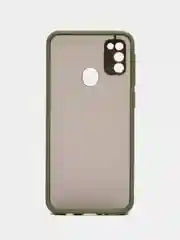 Зеленый samsung Galaxy M21 / M30s, Галакси М21, М30с чехол матовый силиконовый с цветными кнопками