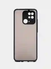 Синий чехол Xiaomi Redmi 10C / Poco C40, Поко С40, пластиковый, матовый, с цветными кнопками