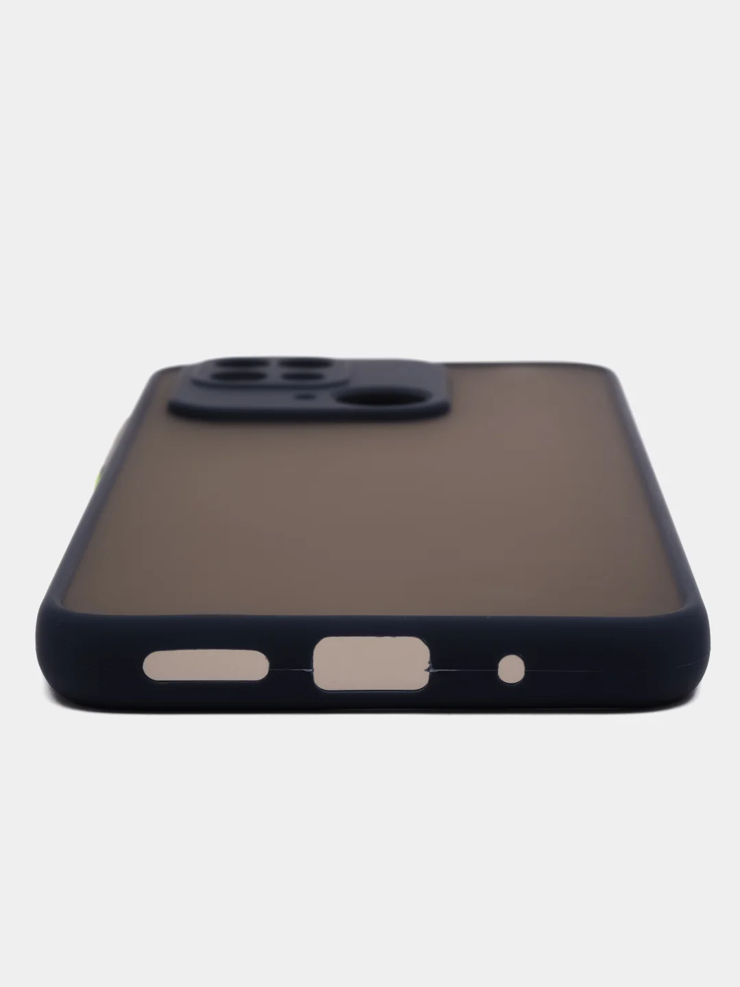 Синий чехол Xiaomi Redmi 10C / Poco C40, Поко С40, пластиковый, матовый, с цветными кнопками
