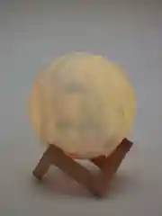 Светильник ночник "Луна", на 3 цвета, с кратерами, 3D