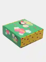 Голубой коробка самосборная "Любовь это...", плотный картон, 4 вида