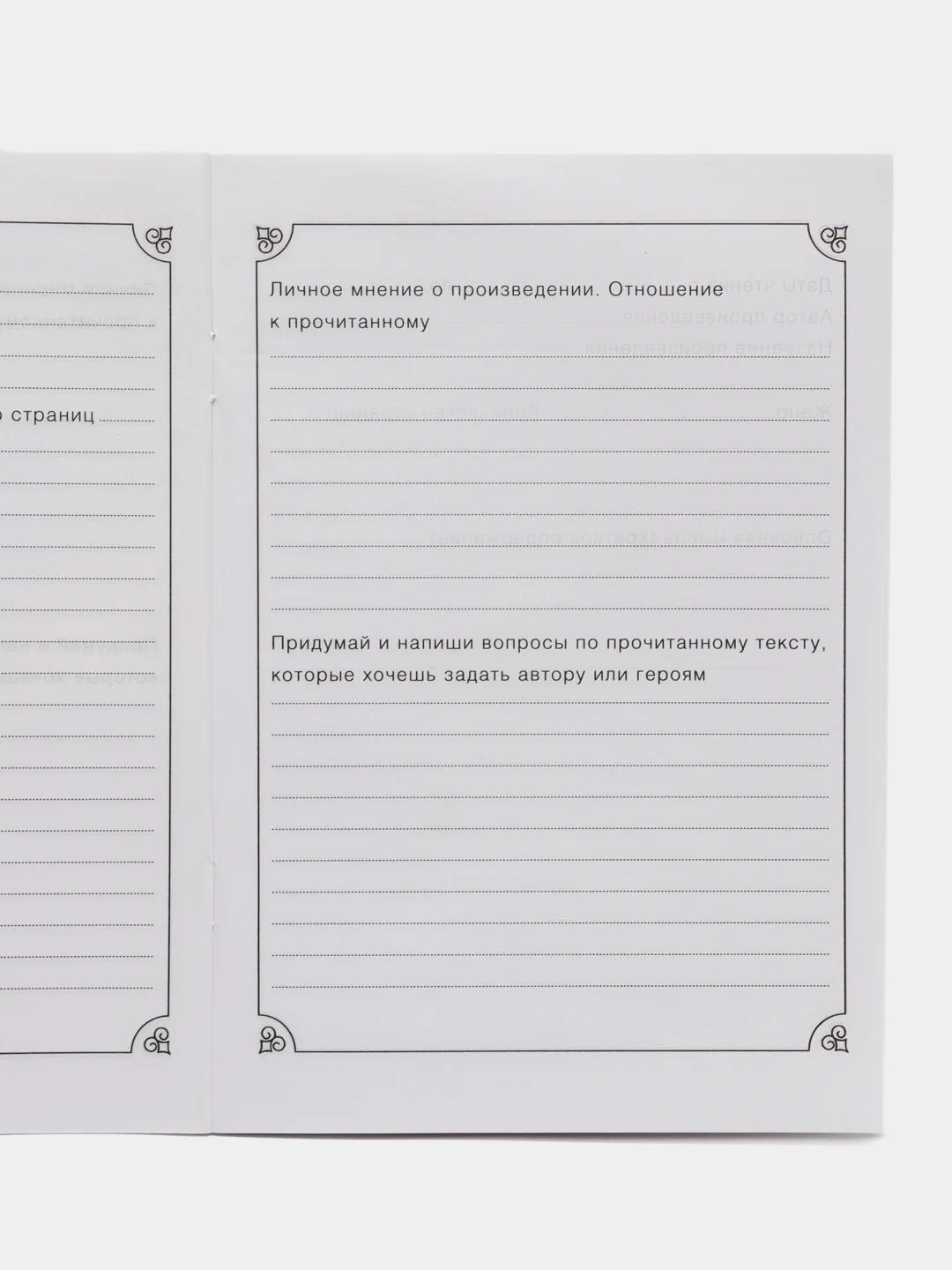 Аметистовый читательский дневник