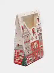 Багровый коробка новогодняя, складная