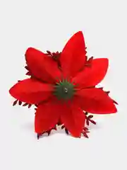 Алый цветы на ёлку, цветок, елочные украшение на новый год