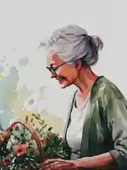 Синий открытки для бабушки, 9 х 14,8 см, 8 разных открыток