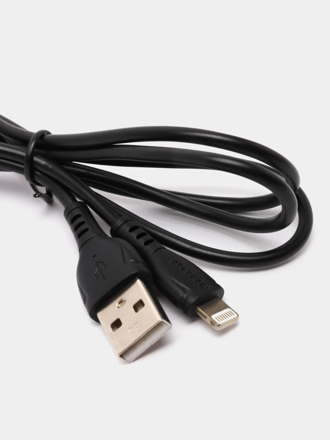 Белый кабель зарядный для айфона USB - lightning BOROFONE BX51 1 m