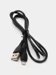Черный кабель зарядный для айфона USB - lightning BOROFONE BX51 1 m
