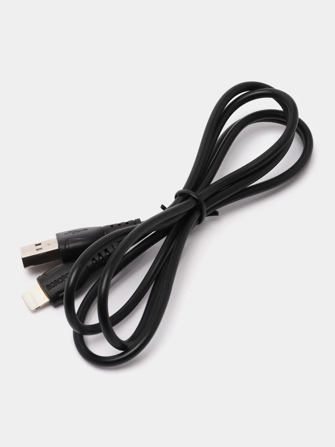 Белый кабель зарядный для айфона USB - lightning BOROFONE BX51 1 m