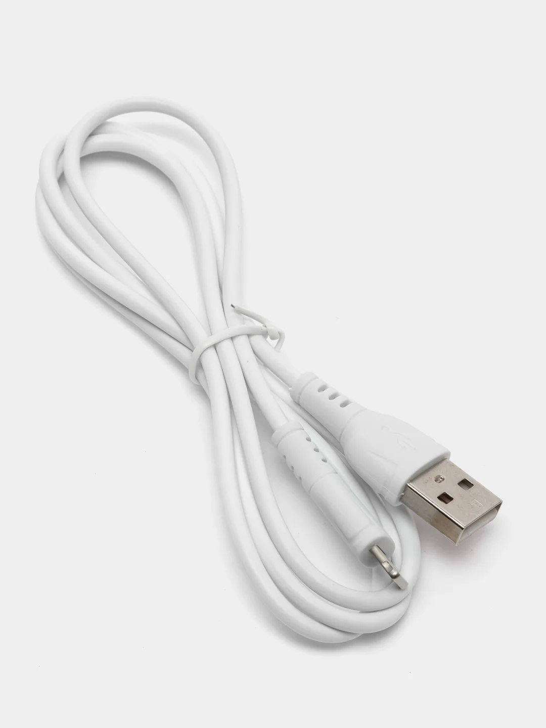 Белый кабель зарядный для айфона USB - lightning BOROFONE BX51 1 m