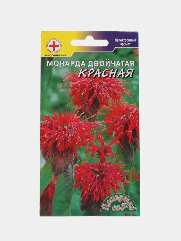 Монарда двойчатая Красная, семена, цветы