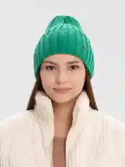 Зеленый женская шапка, шапка бини