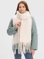 Молочный шарф женский , зимний , теплый , подарок Новый год