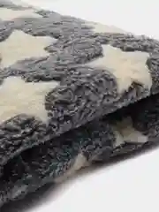 Тёмно-серый плед-покрывало из бамбукового флиса, 200 х 180 см