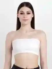 Белый топ женский без бретелей