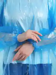Прозрачный дождевик пончо с капюшоном, накидка от дождя
