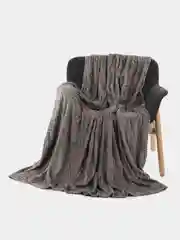 Серый меланж плед Кубики, Велсофт, 220 х 200 см