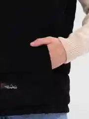 Черный жилет мужской вельветовый