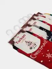 Алый носки новогодние унисекс, женские, мужские 10 пар